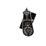 Chrome Hearts Blue Pocket Sanskrit Printed Short Sleeve Black