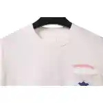 Chrome Hearts Blue Pocket Sanskrit Printed Short Sleeve White