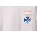 Chrome Hearts Blue Pocket Sanskrit Printed Short Sleeve White