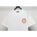 Chrome Hearts CH Sanskrit Cross Round Short Sleeve T-shirt White