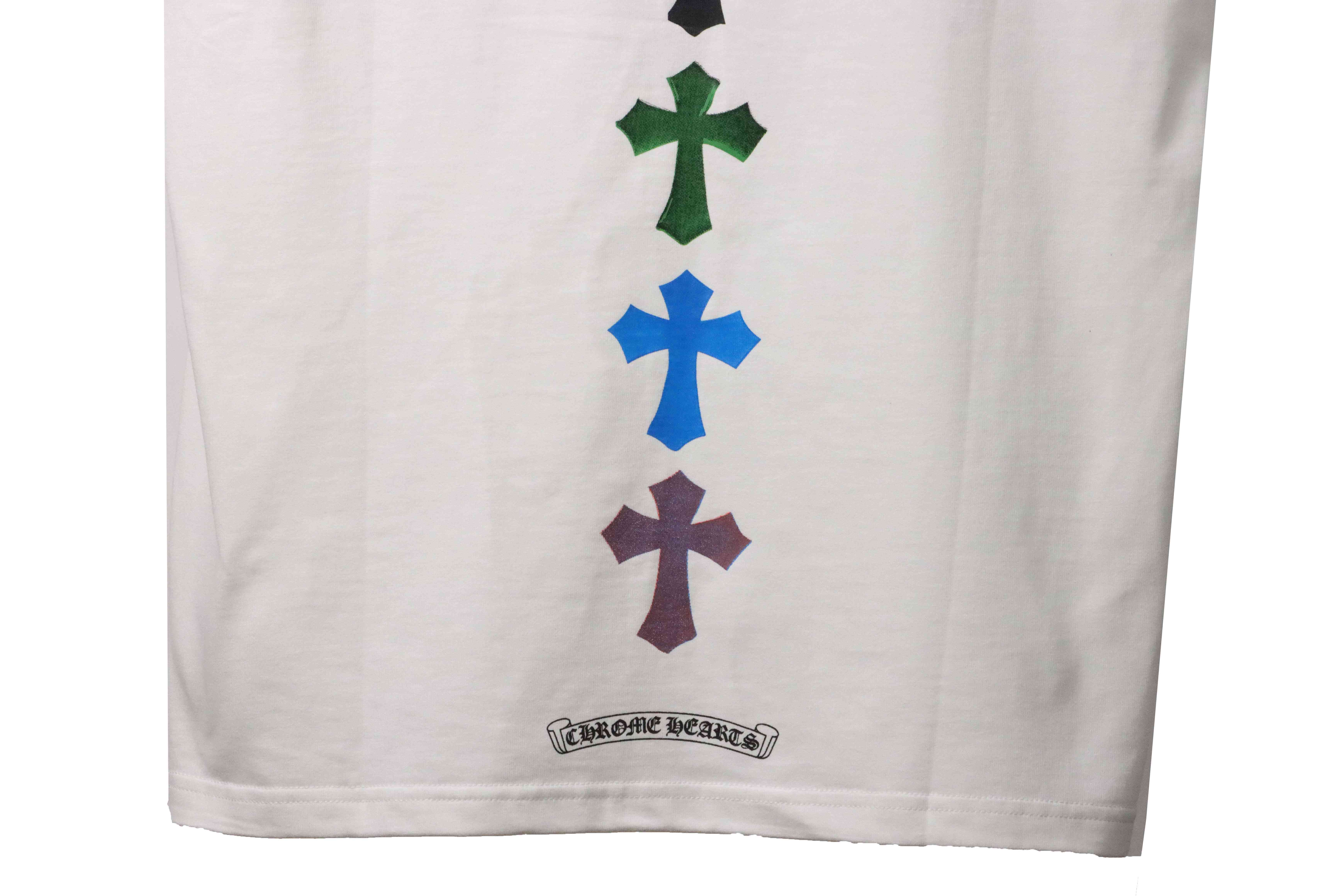 Chrome Hearts Chest Graffiti Signature Short Sleeve White