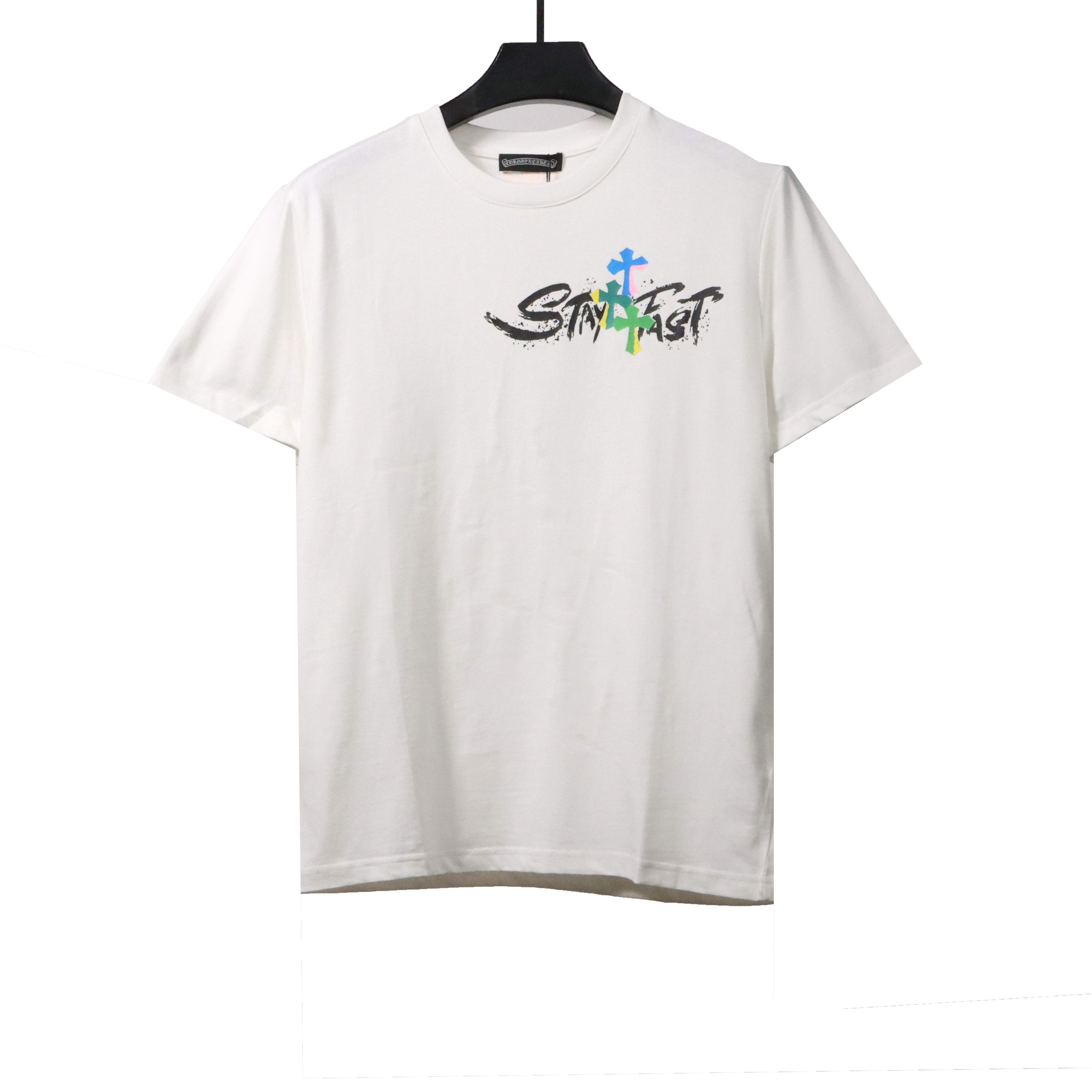 Chrome Hearts Chest Graffiti Signature Short Sleeve White