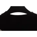 Chrome Hearts chest leather label cross silver short sleeve black