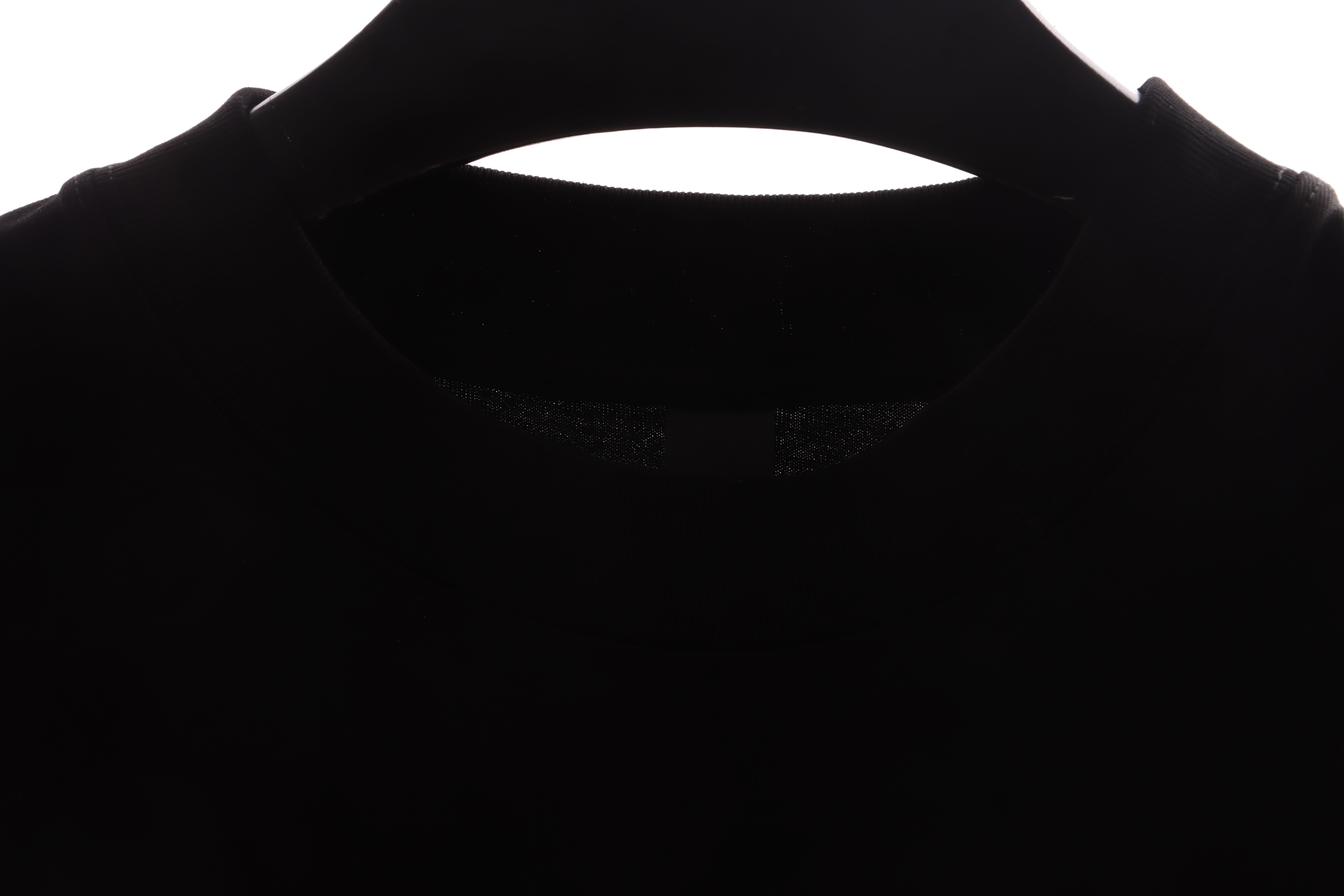 Chrome Hearts chest leather label cross silver short sleeve black