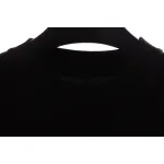 Chrome Hearts chest leather label cross silver short sleeve black
