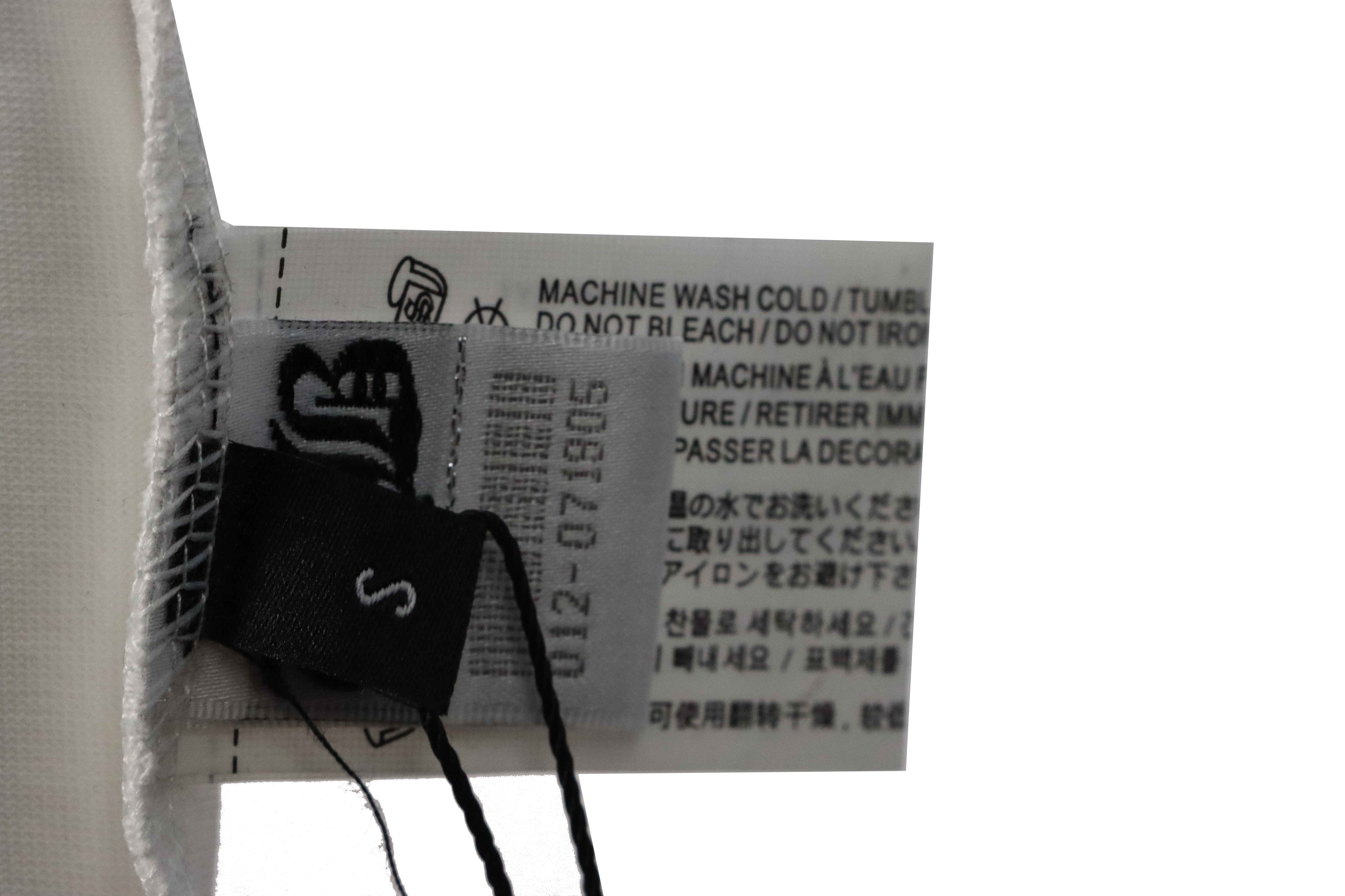 Chrome Hearts chest leather label cross silver short sleeve White