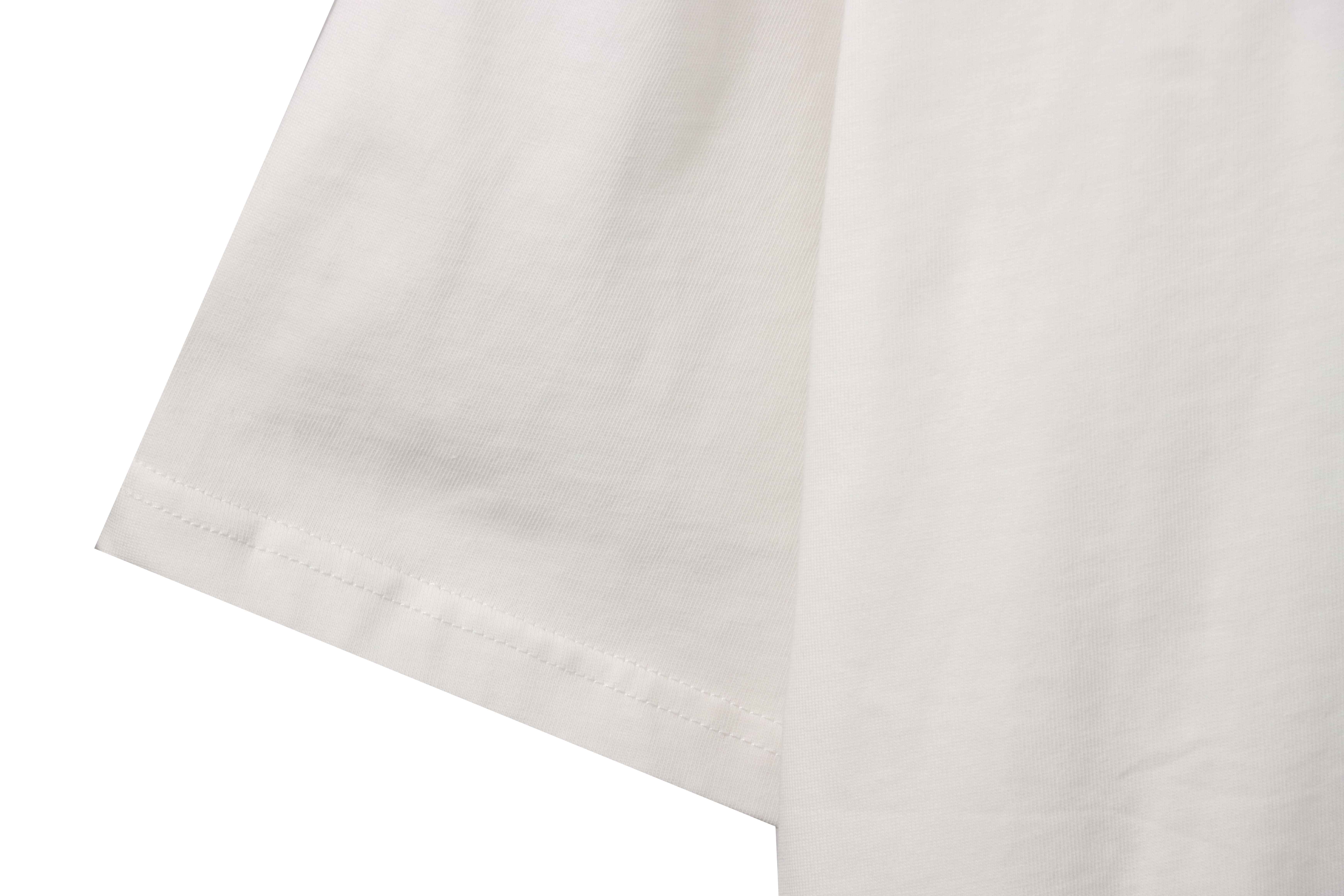 Chrome Hearts chest leather label cross silver short sleeve White