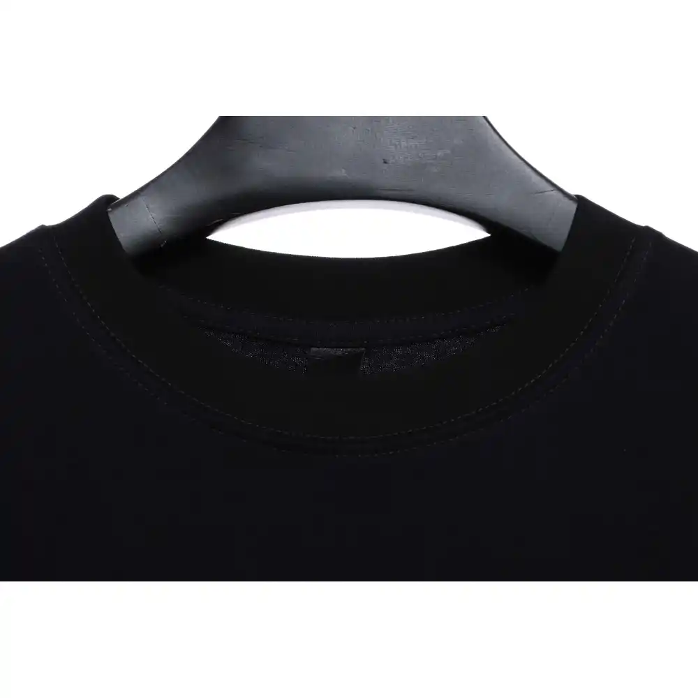 Chrome Hearts Colored Rhinestone Washed Short Sleeve Black