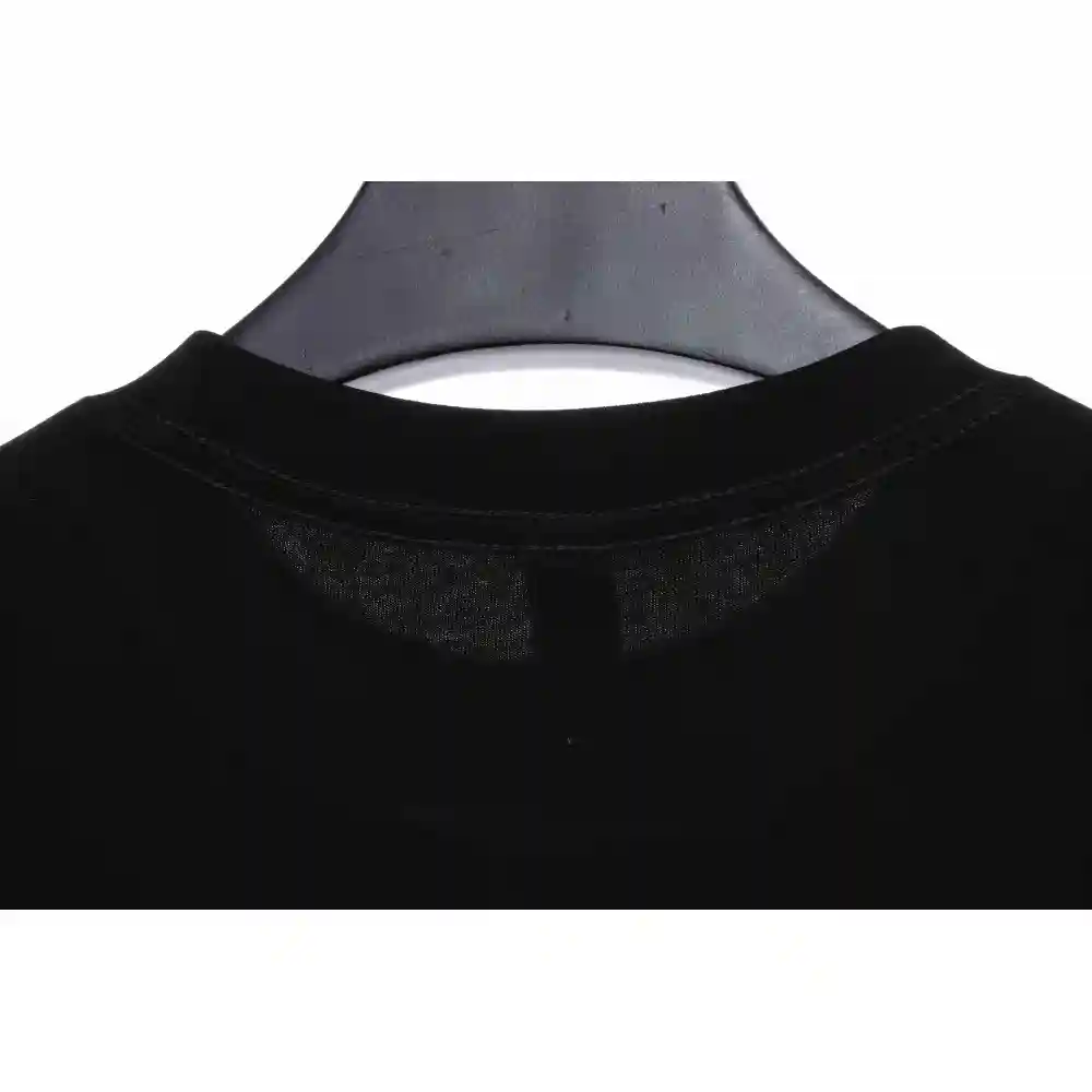 Chrome Hearts Colored Rhinestone Washed Short Sleeve Black