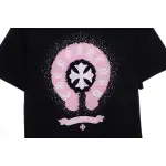 Chrome Hearts Colored Rhinestone Washed Short Sleeve Black