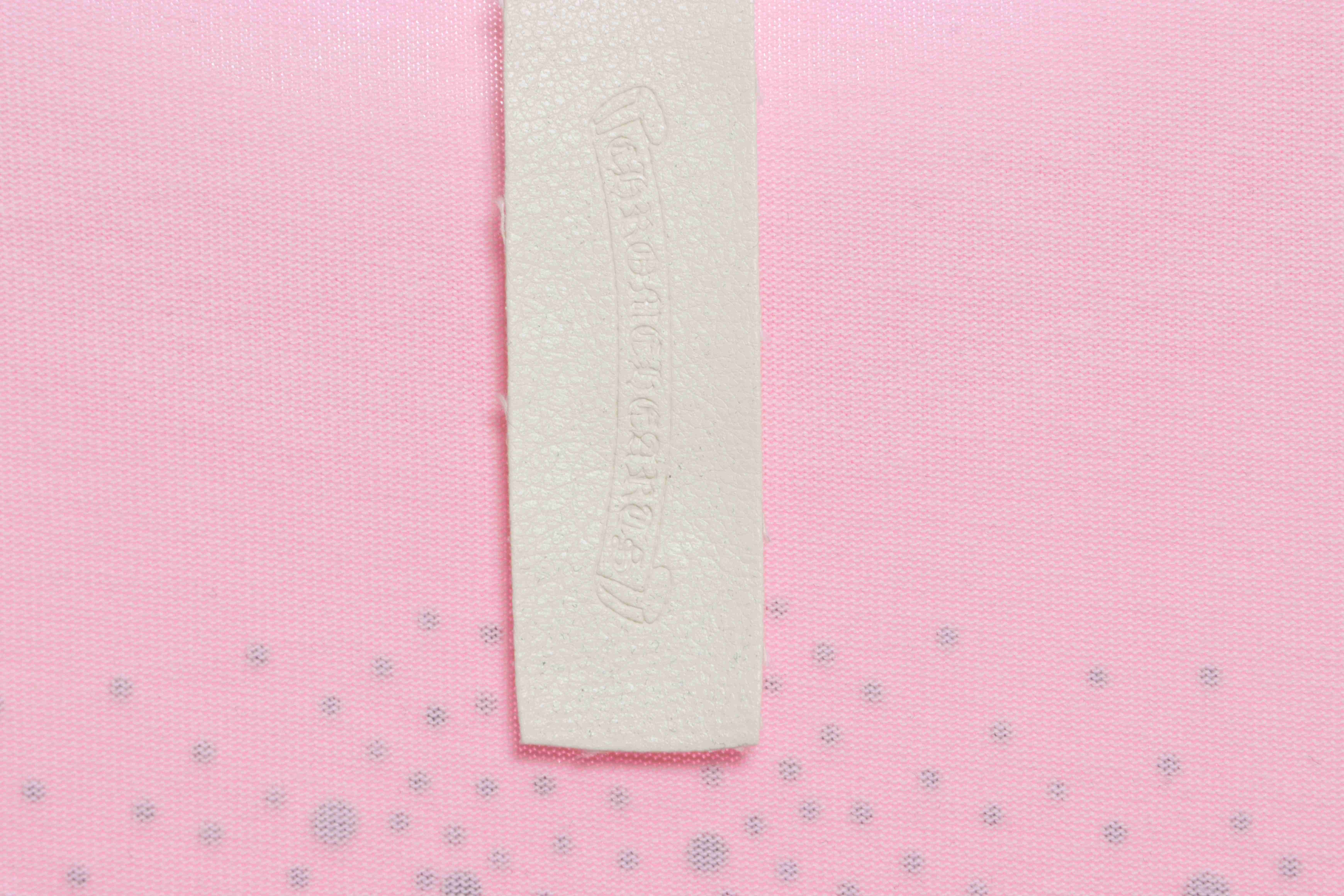 Chrome Hearts Colored Rhinestone Washed Short Sleeve Pink