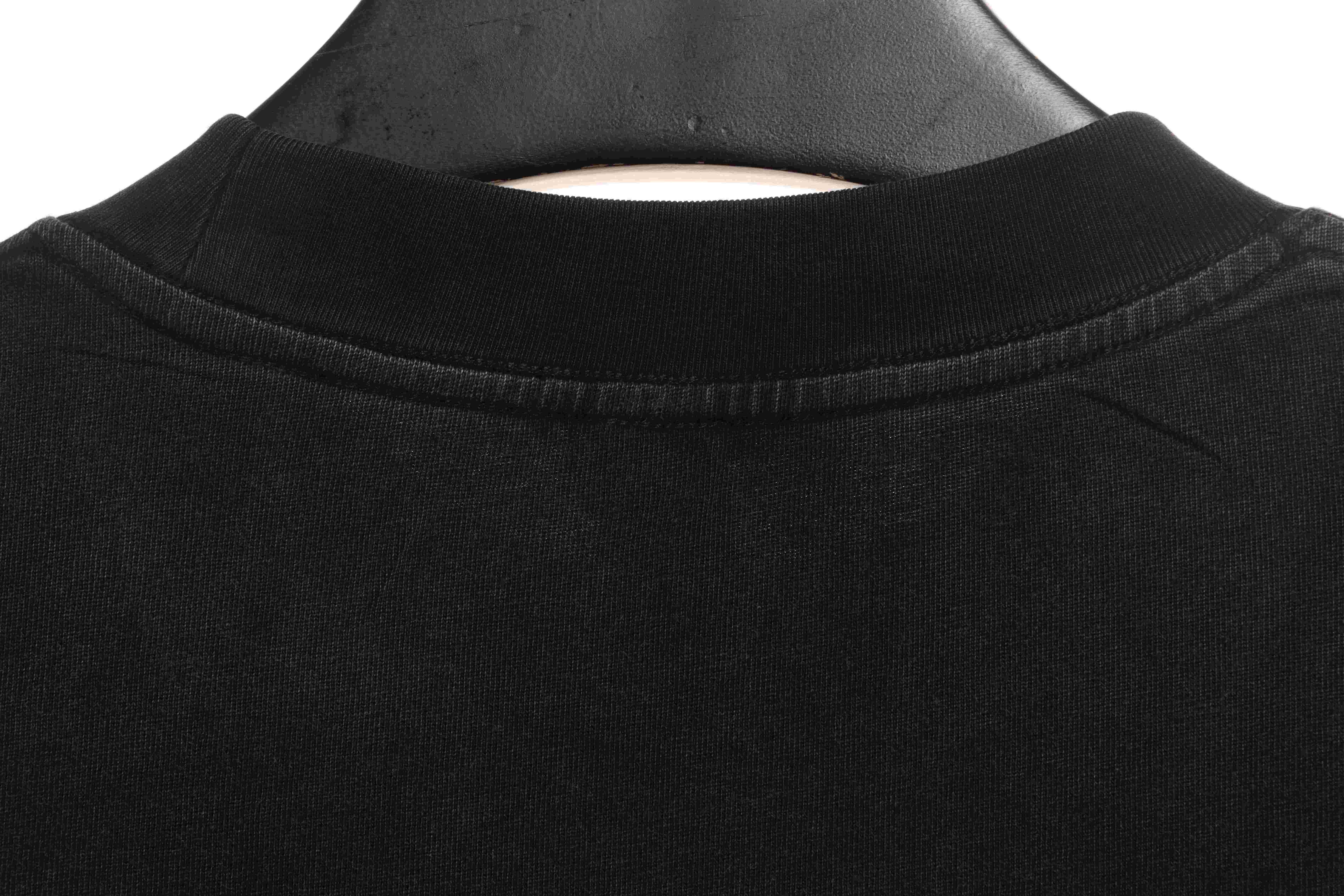 Chrome Hearts Colorful Cross Rhinestone Short Sleeve Black