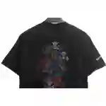 Chrome Hearts Colorful Cross Rhinestone Short Sleeve Black