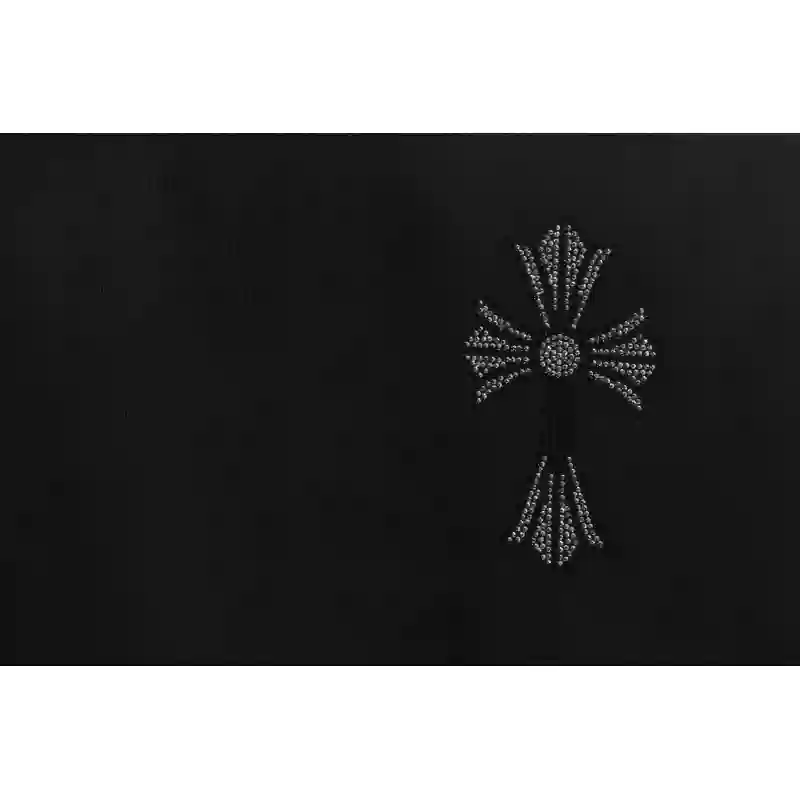 Chrome Hearts Colorful Cross Rhinestone Short Sleeve Black