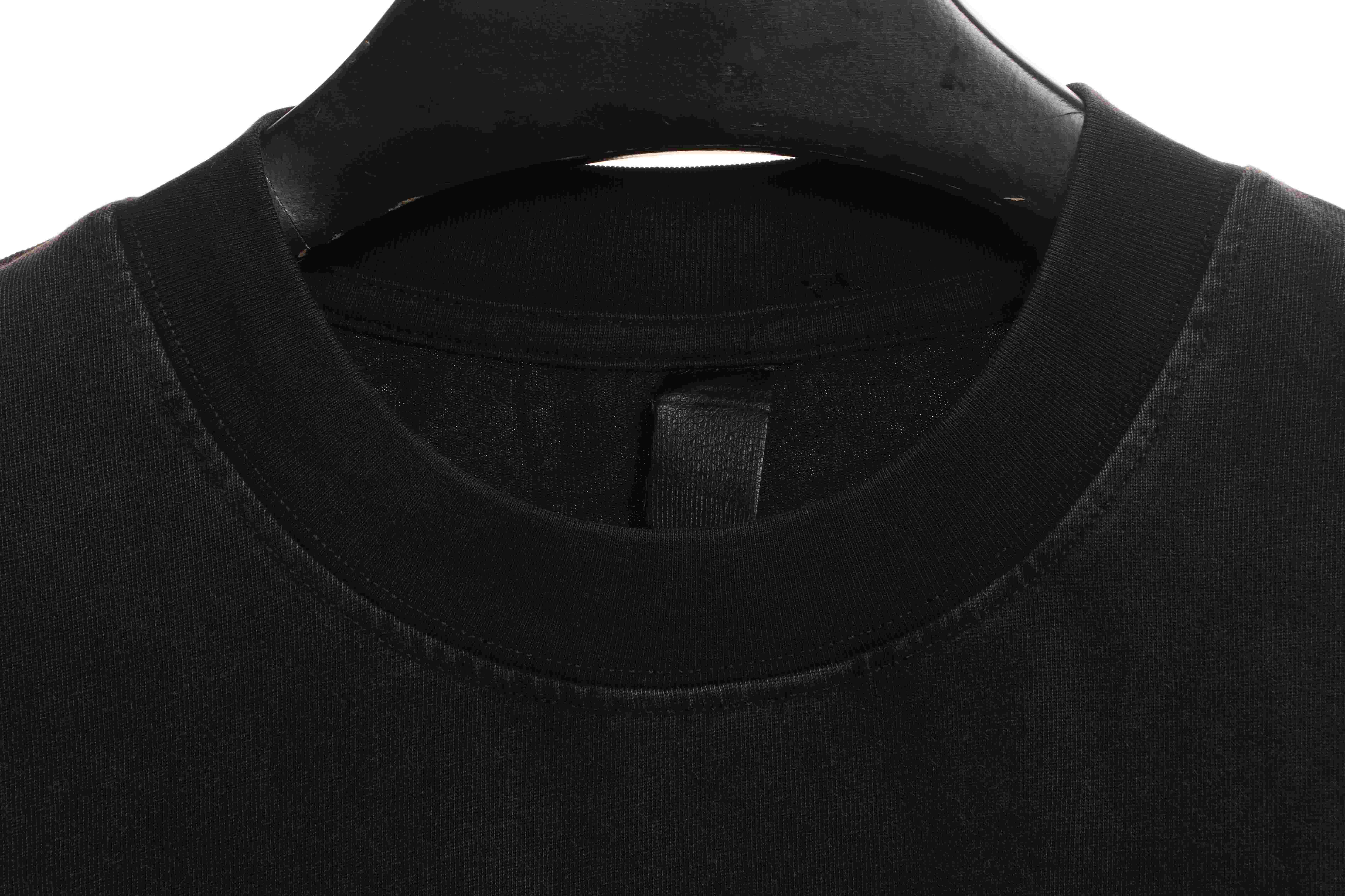 Chrome Hearts Colorful Cross Rhinestone Short Sleeve Black