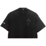 Chrome Hearts Colorful Cross Rhinestone Short Sleeve Black