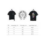 Chrome Hearts Colorful Cross Short Sleeve Black