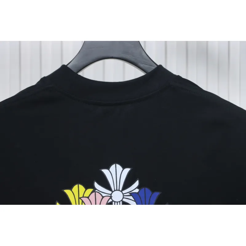 Chrome Hearts Colorful Cross Short Sleeve Black