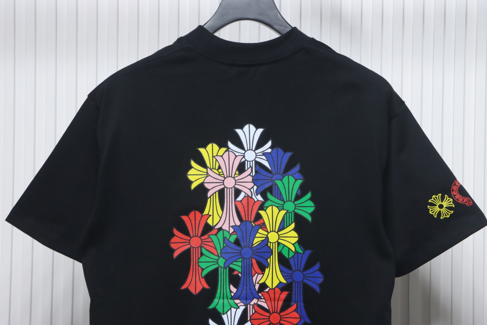 Chrome Hearts Colorful Cross Short Sleeve Black