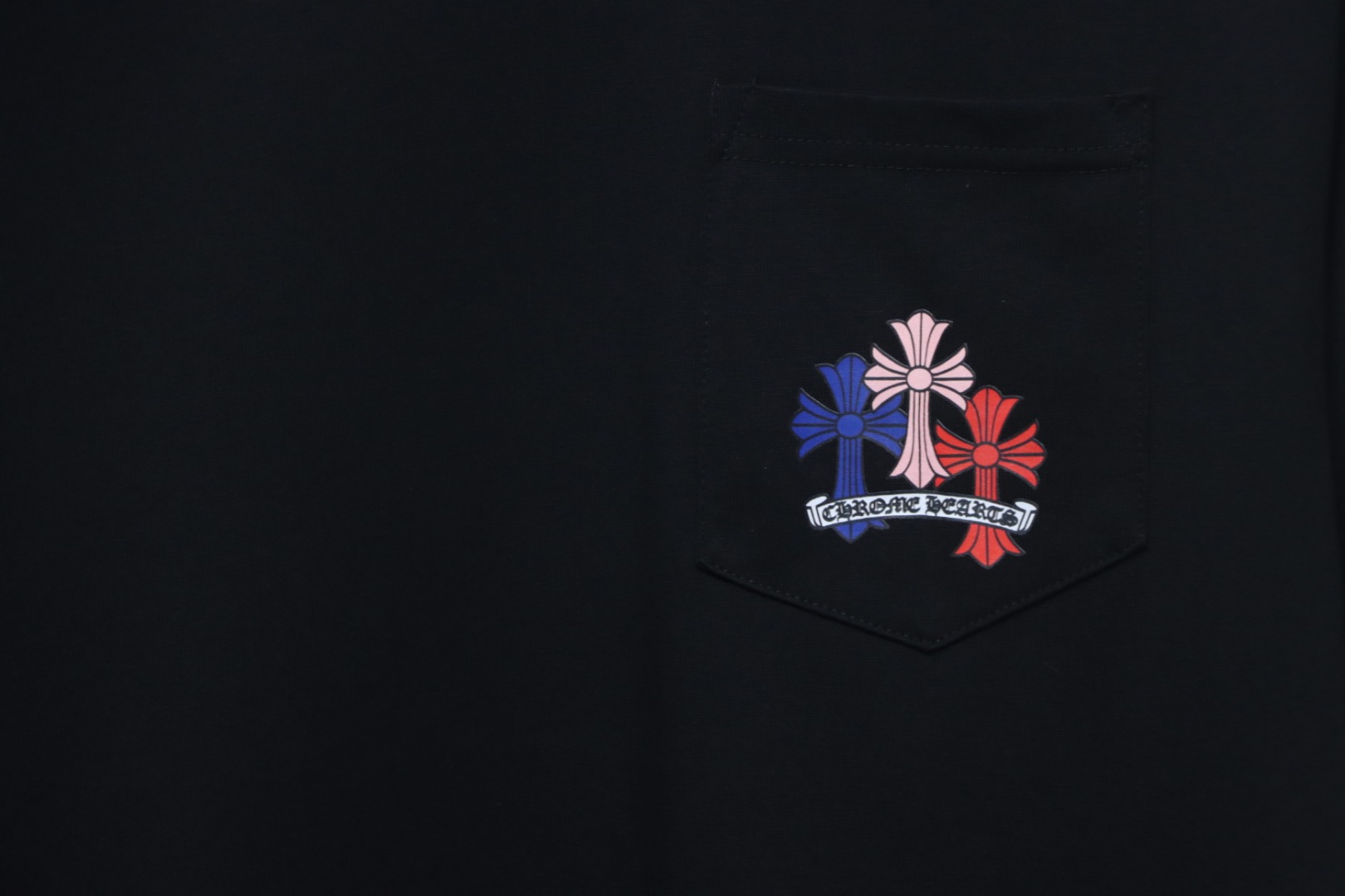 Chrome Hearts Colorful Cross Short Sleeve Black