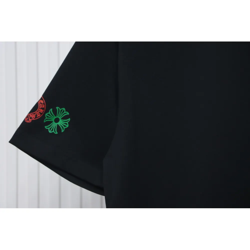 Chrome Hearts Colorful Cross Short Sleeve Black