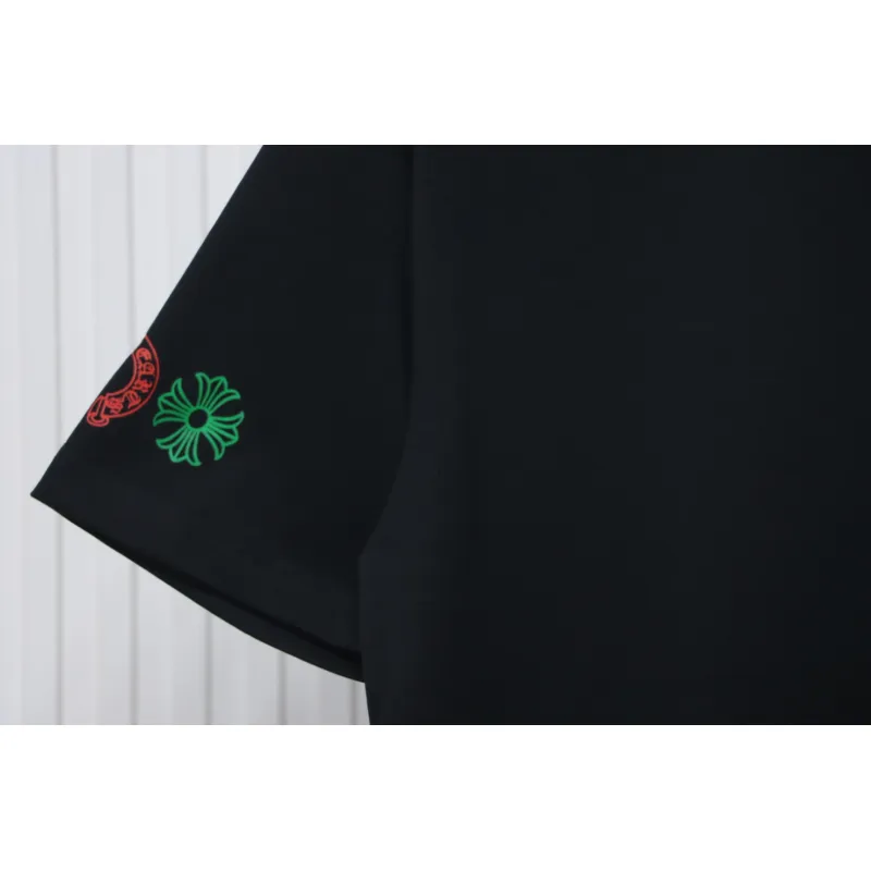 Chrome Hearts Colorful Cross Short Sleeve Black