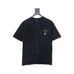 Chrome Hearts Colorful Horseshoe Embroidered Short Sleeve Black