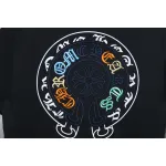 Chrome Hearts Colorful Horseshoe Embroidered Short Sleeve Black