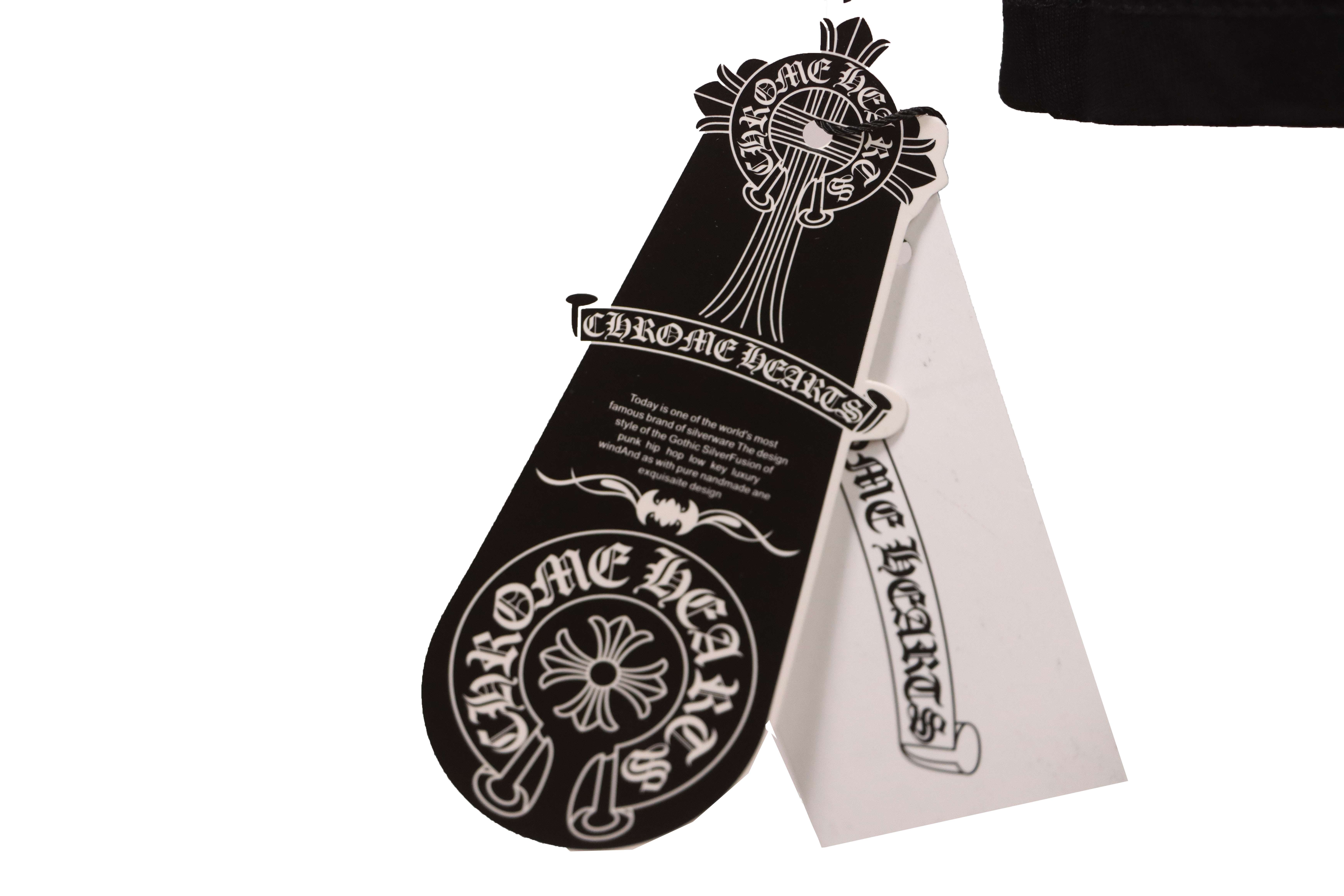 Chrome Hearts Cross Embroidered Horseshoe Patch Short Sleeve Black