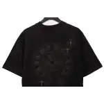 Chrome Hearts Cross Embroidered Horseshoe Patch Short Sleeve Black