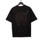 Chrome Hearts Cross Embroidered Horseshoe Patch Short Sleeve Black