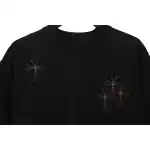 Chrome Hearts Cross Embroidered Horseshoe Patch Short Sleeve Black