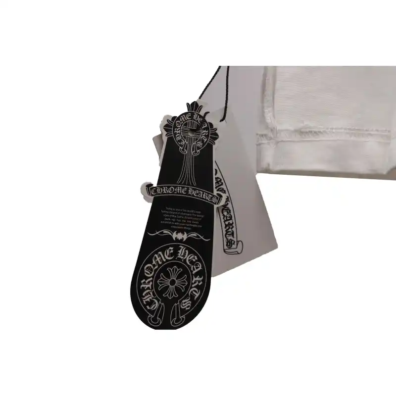Chrome Hearts Cross Embroidered Horseshoe Patch Short Sleeve White