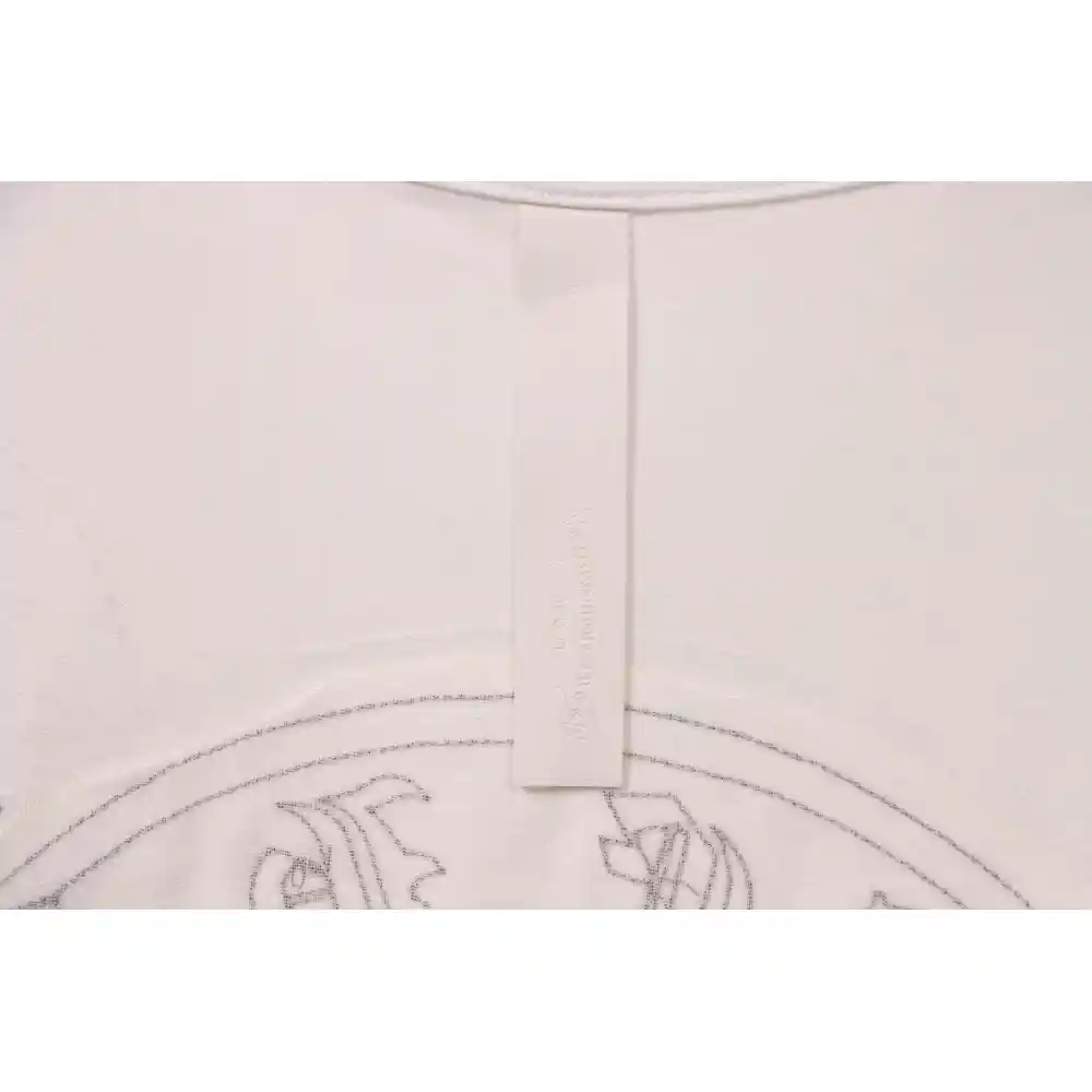 Chrome Hearts Cross Embroidered Horseshoe Patch Short Sleeve White