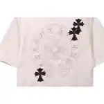 Chrome Hearts Cross Embroidered Horseshoe Patch Short Sleeve White