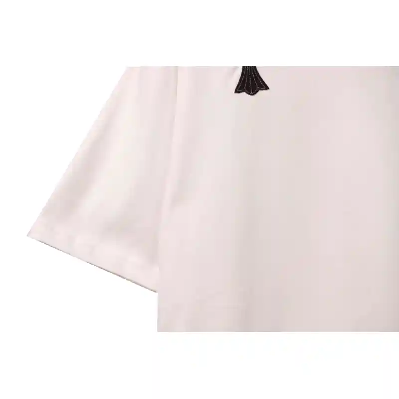 Chrome Hearts Cross Embroidered Horseshoe Patch Short Sleeve White