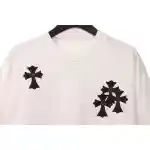 Chrome Hearts Cross Embroidered Horseshoe Patch Short Sleeve White