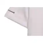 Chrome Hearts Cross Leather Silver Embroidered Sanskrit Short Sleeve White