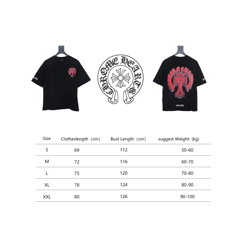 Chrome Hearts Digital Printed Crew Neck T-Shirt Black