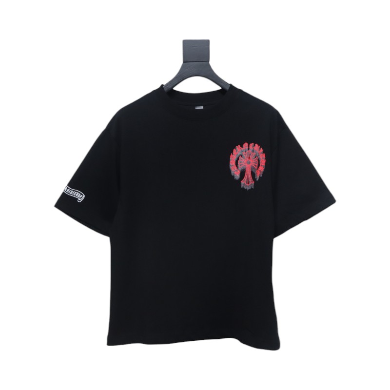 Chrome Hearts Digital Printed Crew Neck T-Shirt Black