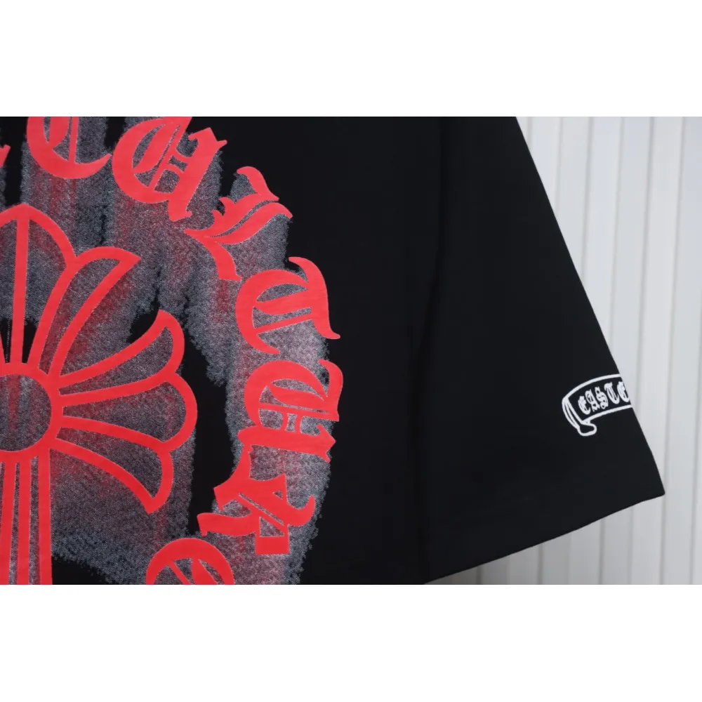 Chrome Hearts Digital Printed Crew Neck T-Shirt Black