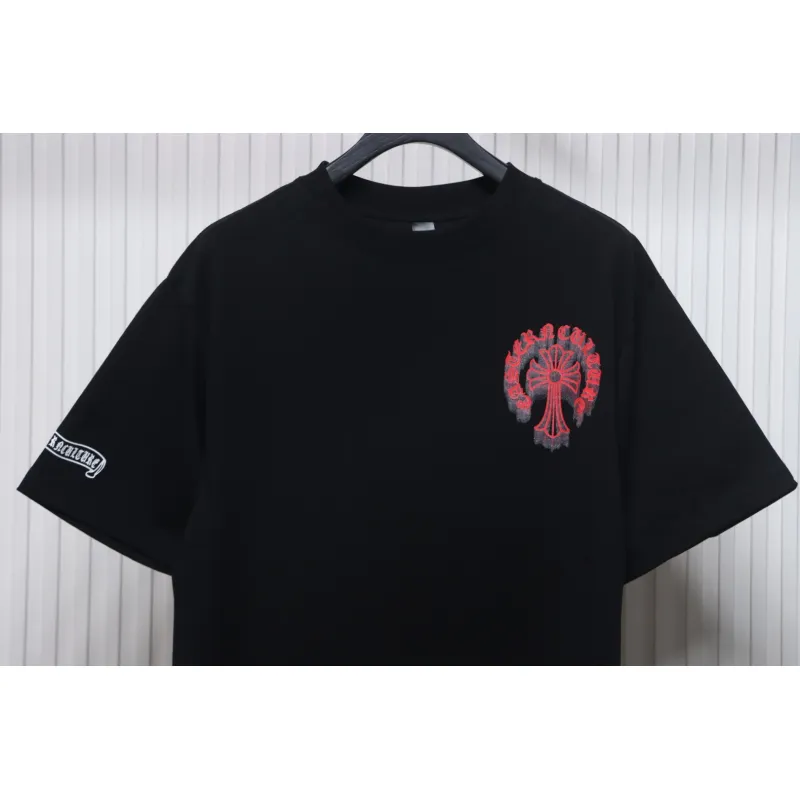 Chrome Hearts Digital Printed Crew Neck T-Shirt Black