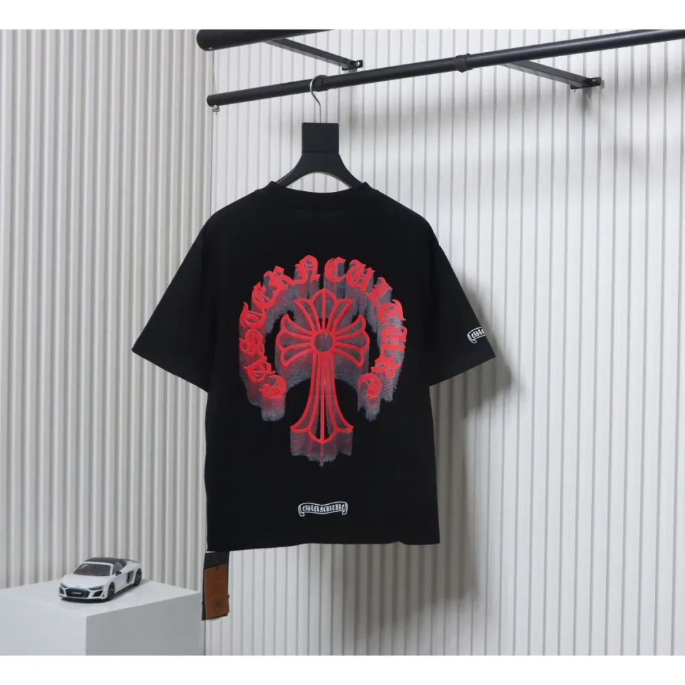 Chrome Hearts Digital Printed Crew Neck T-Shirt Black