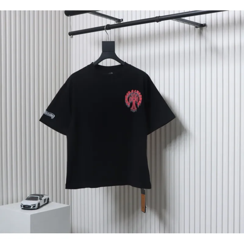 Chrome Hearts Digital Printed Crew Neck T-Shirt Black