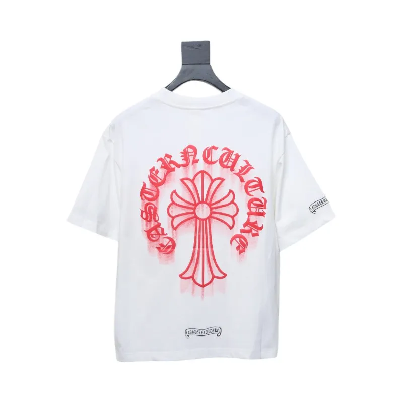 Chrome Hearts Digital Printed Crew Neck T-Shirt White