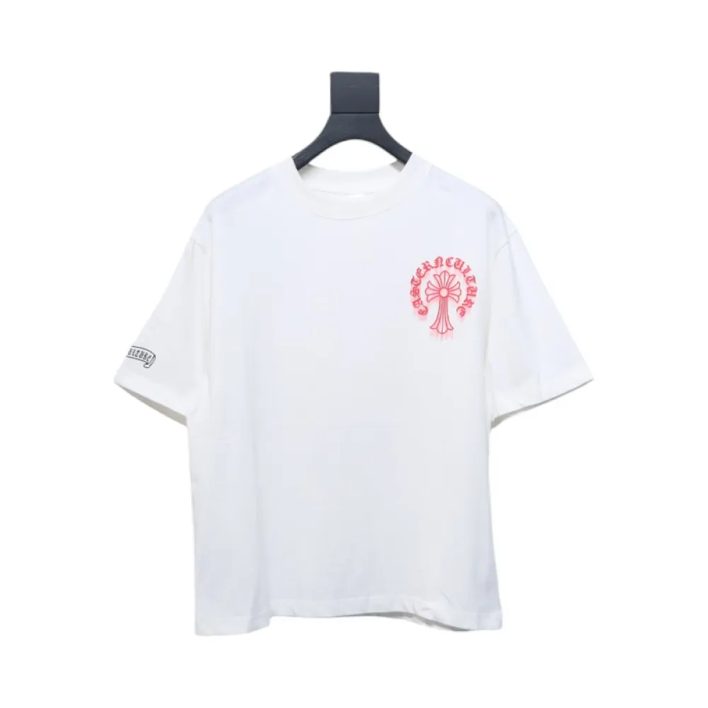 Chrome Hearts Digital Printed Crew Neck T-Shirt White