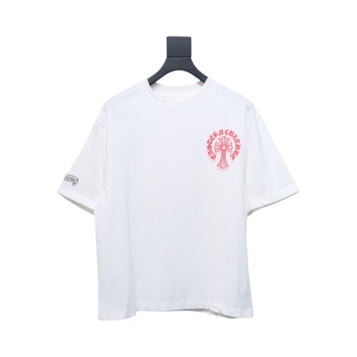Chrome Hearts Digital Printed Crew Neck T-Shirt White 01