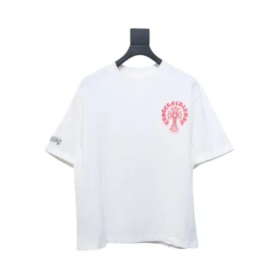 Chrome Hearts Digital Printed Crew Neck T-Shirt White 01