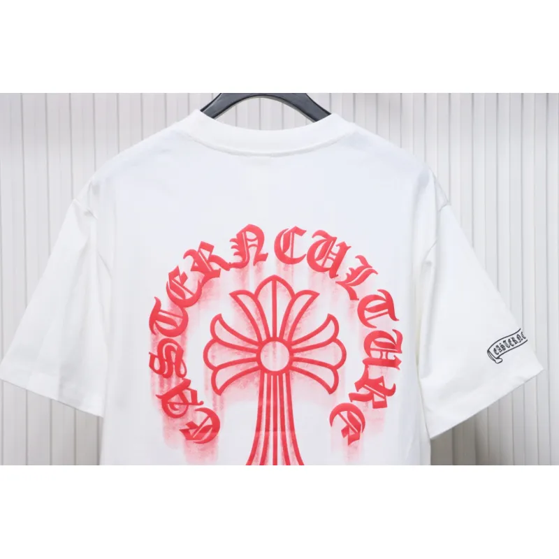 Chrome Hearts Digital Printed Crew Neck T-Shirt White