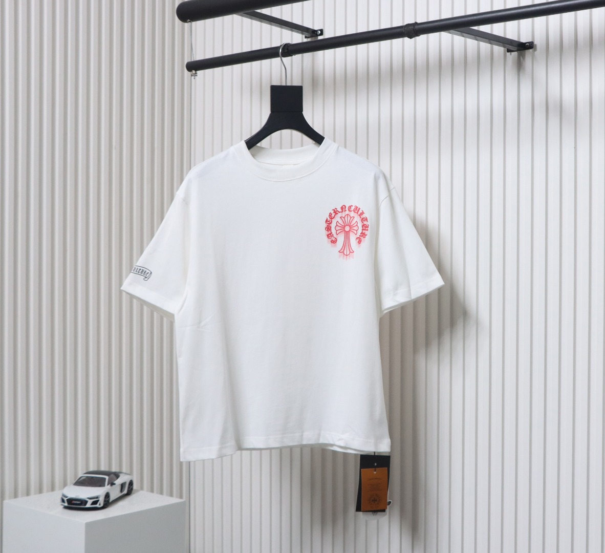 Chrome Hearts Digital Printed Crew Neck T-Shirt White